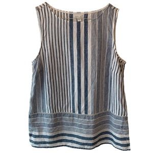 J. Jill Love Linen Striped Sleeveless Top